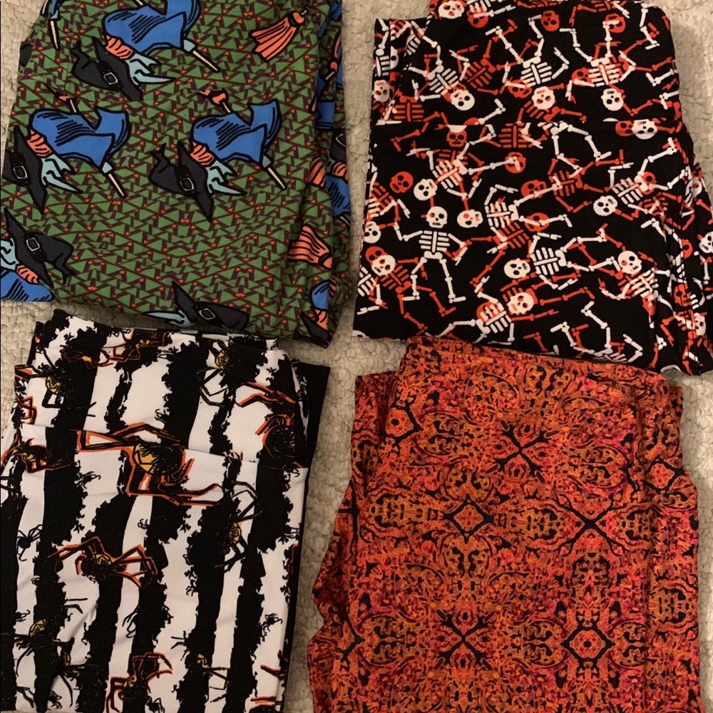 4pair LuLaRoe leggings in One Size